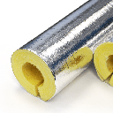 Kimmco Fiberglass Insulation Pipe Section | 65mm Thick | Density 64kg/m³ | 1.2m With FSK