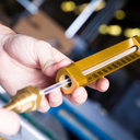 Brannan VT010 Straight V-Line Thermometer | 0–120°C/°F |150 x 35mm case | 100mm Pocket | Made in UK