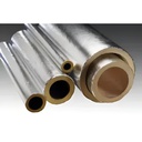 Kimmco Fiberglass Insulation Pipe Section | 40mm Thick | Density 64kg/m³ | 1.2m With FSK