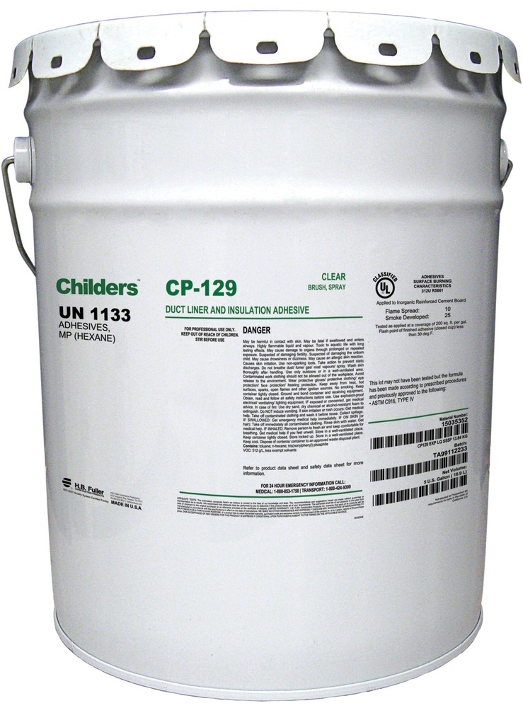 Childers Duct Liner Adhesive | CP-129 | Industrial-Grade Duct Sealant | USA