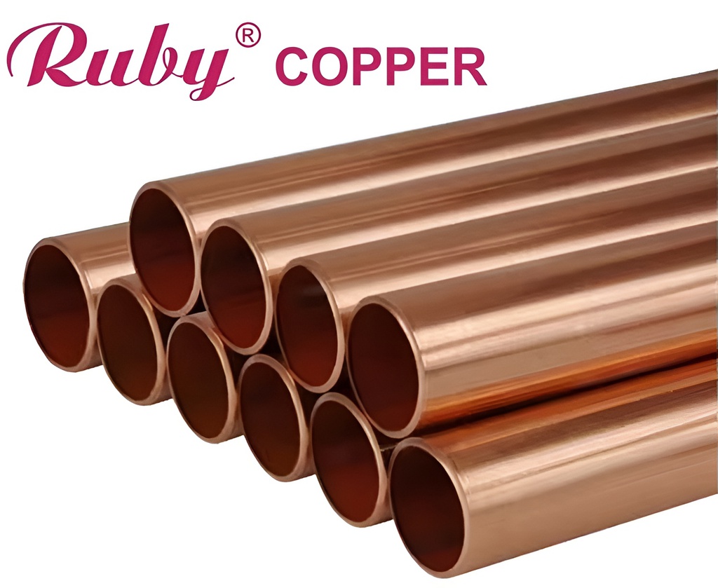 Ruby Copper Pipe ACR Type L | ASTM B280 Certified | 5.8 Meter
