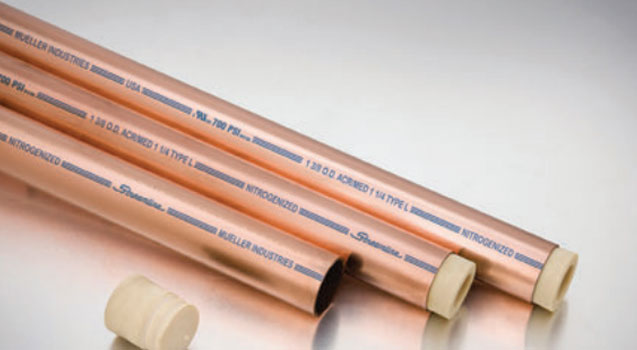 Mueller Copper Pipe | ACR Type L | ASTM B280 Certified | 20 Feet