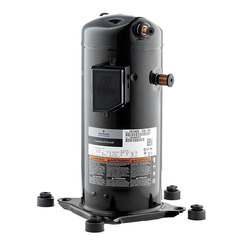 Copeland Scroll Compressor for Air Conditioning | 59200 BTU | R22/R407C | ZR72KCE-TFD-522