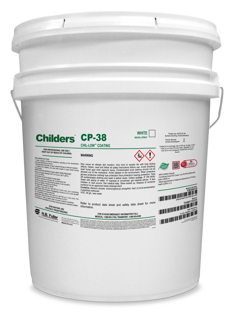 Childers CHIL-LOW Vapor Barrier | CP-38 | Coating for Insulation Systems | USA