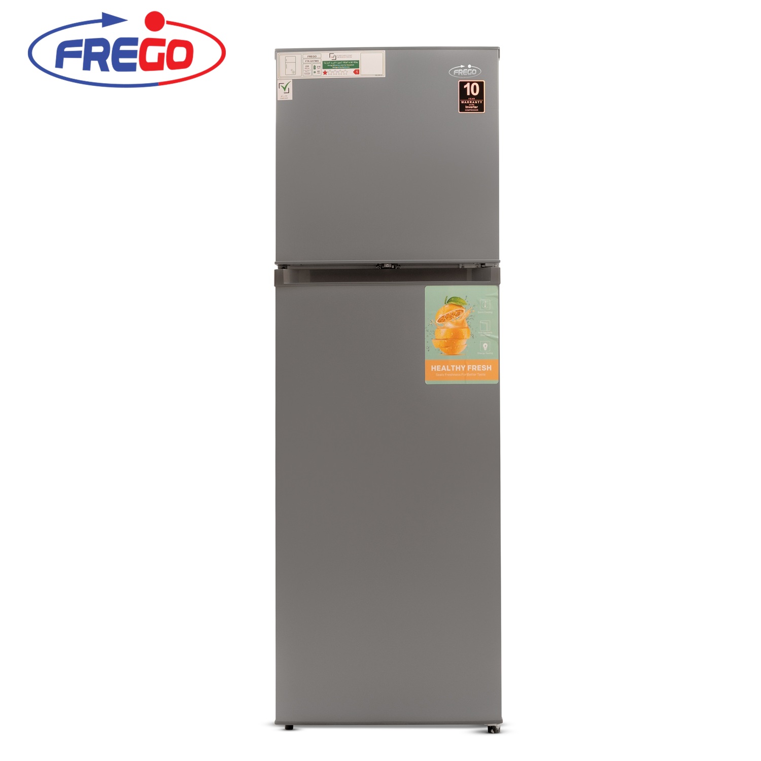 [36140184] Frego 325L Double Door Top Mount Refrigerator
