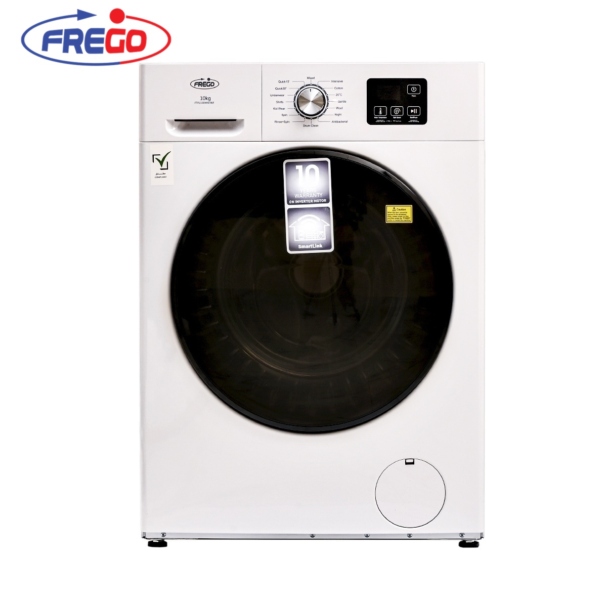 [36170108] Frego 10 Kg Fully Automatic Front Load Washing Machine
