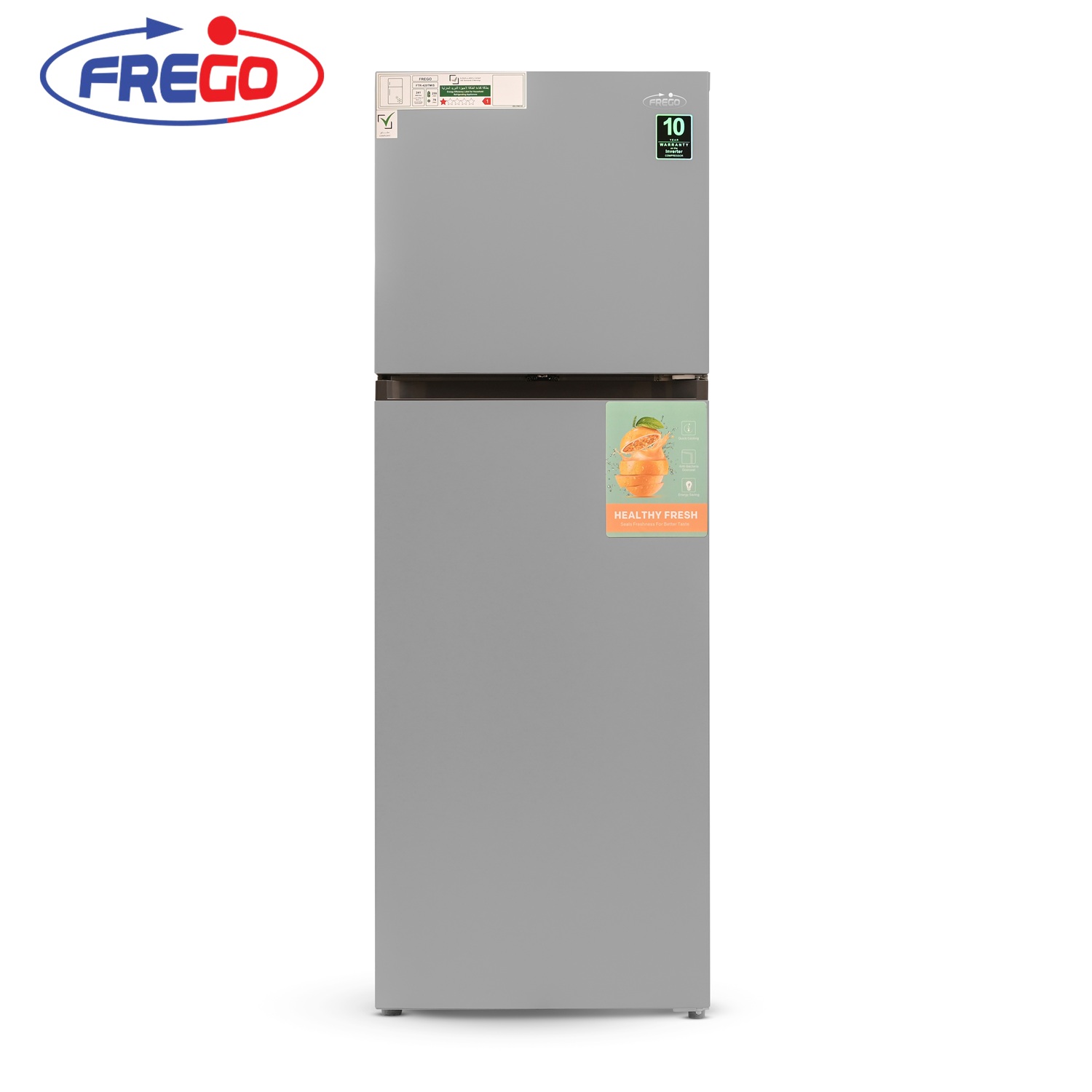 [36140185] Frego 420L Double Door Top Mount Refrigerator