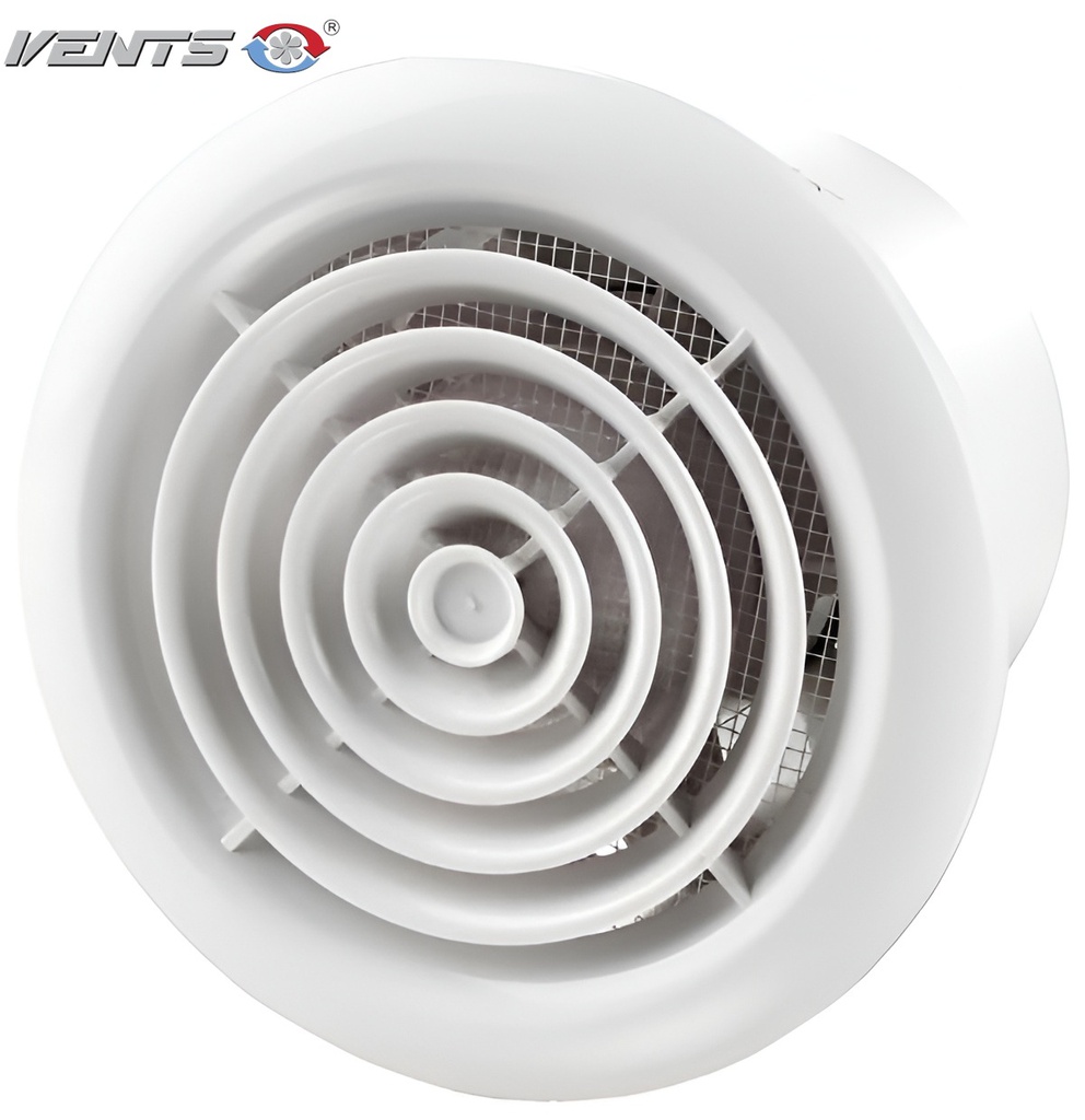 VENTS PF | Axial Extractor Fan | Wall and Ceiling-Mounted | Duct Compatible