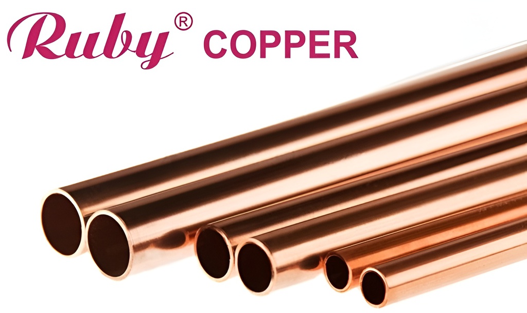 Ruby Copper Pipe ACR Type L | ASTM B280 Certified | 5.8 Meter