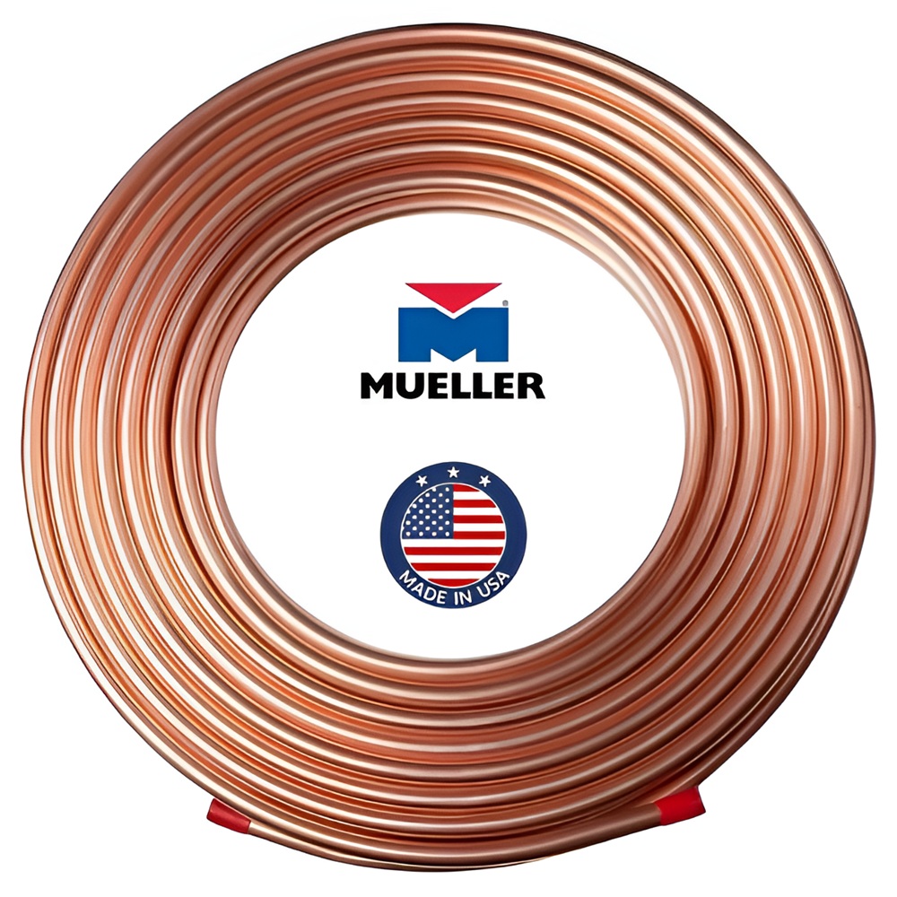 Mueller Copper Coil | ACR Type | ASTM B280 Certified | 50 Feet