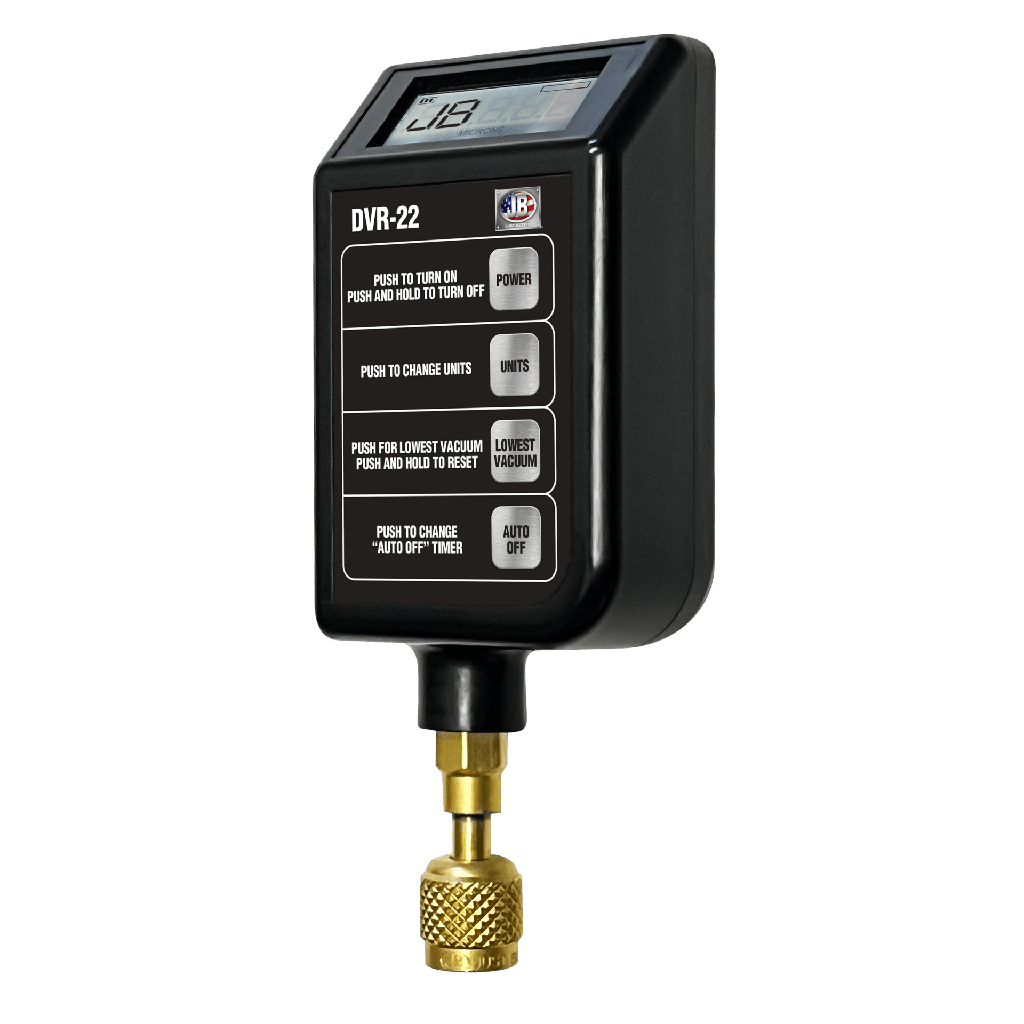 JB DVR-22 Digital Vacuum Gauge | 10000-20 Microns Range | HVAC Micron Gauge