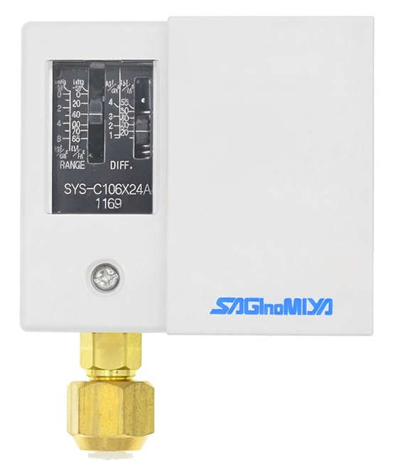Saginomiya SYS-C130X2A Pressure Control | Single Function Pressure Switch for HVAC