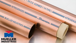 Mueller Copper Pipe | ACR Type L | ASTM B280 Certified | 20 Feet